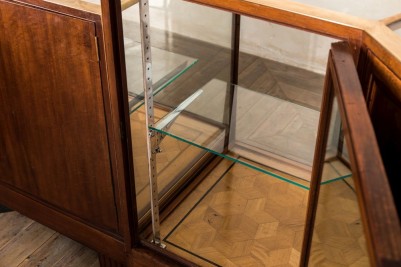 glass wooden cabinet